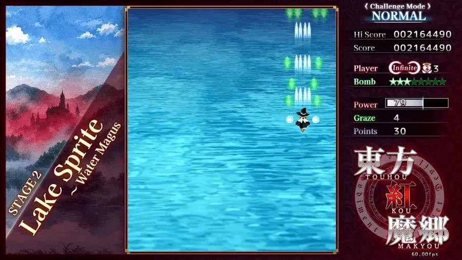 New Classic HUD showing unlimited-lives challenge mode and modern accessibility options